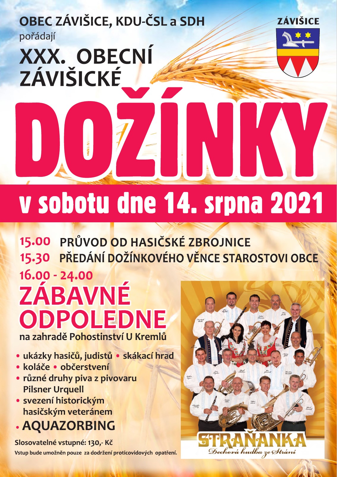 XXX. OBECNÍ DOŽÍNKY - ZÁVIŠICE