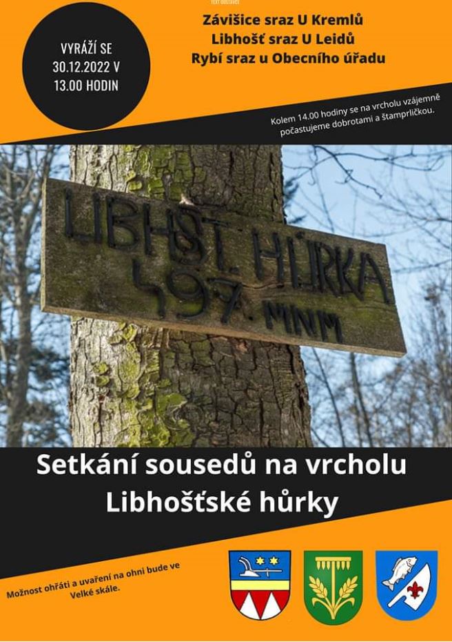 Setkání sousedů na vrcholu Libhošťské hůrky