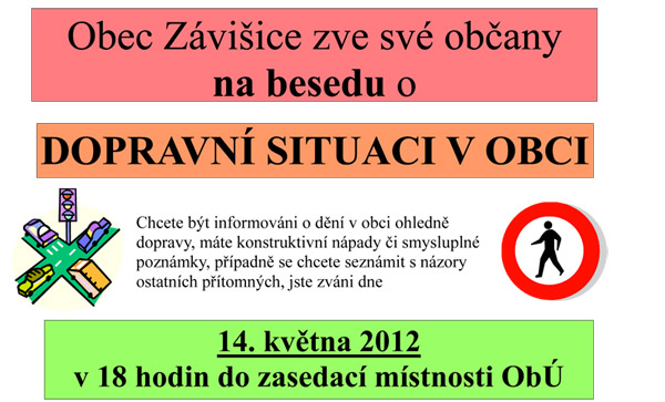 Beseda o dopravní situaci v obci