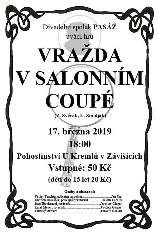 Divadelní hra Vražda v salónním coupé