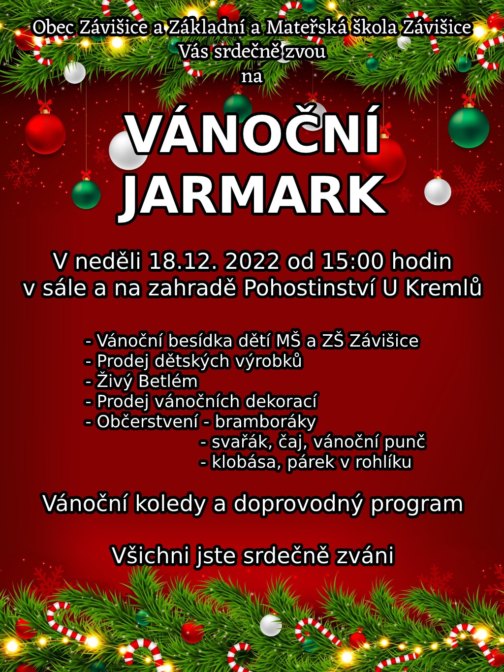 Vánoční Jarmark - Závišice