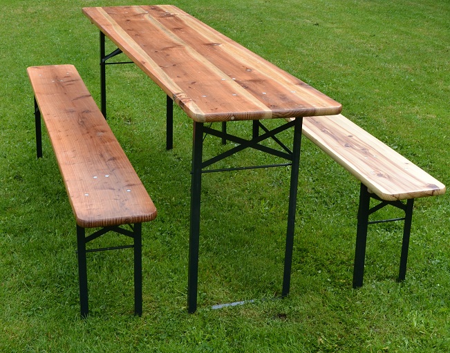 Sada pivní set pro 8 osob - stůl a dvě lavičky