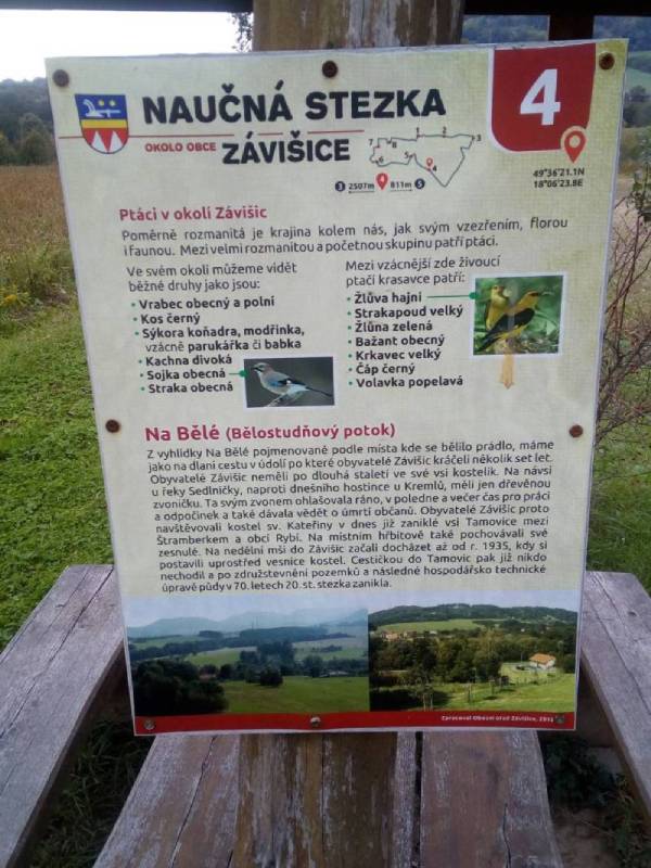 Naučná stezka okolo Závišic - Na Bělé