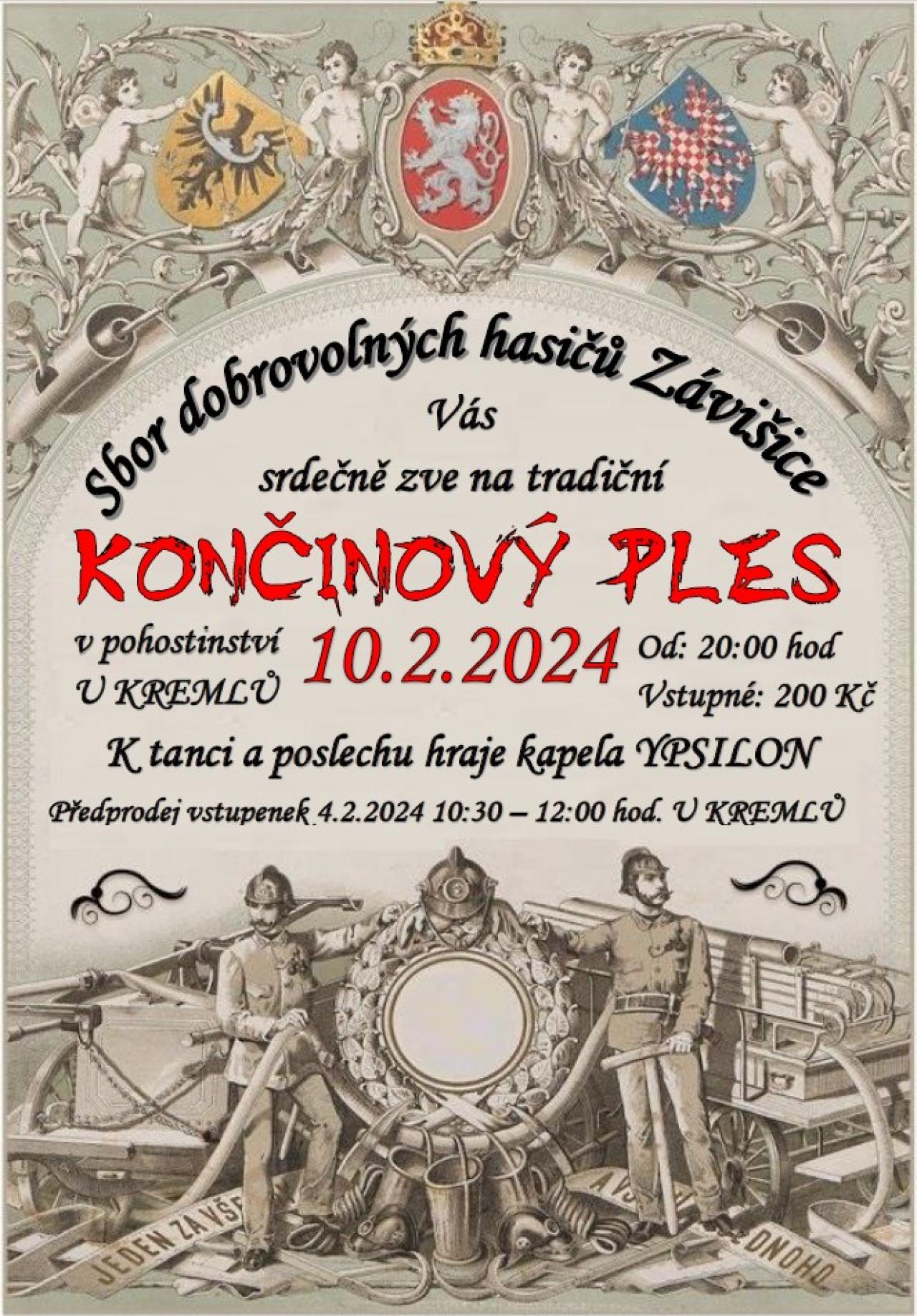 Hasičský Končinový ples 10.2.