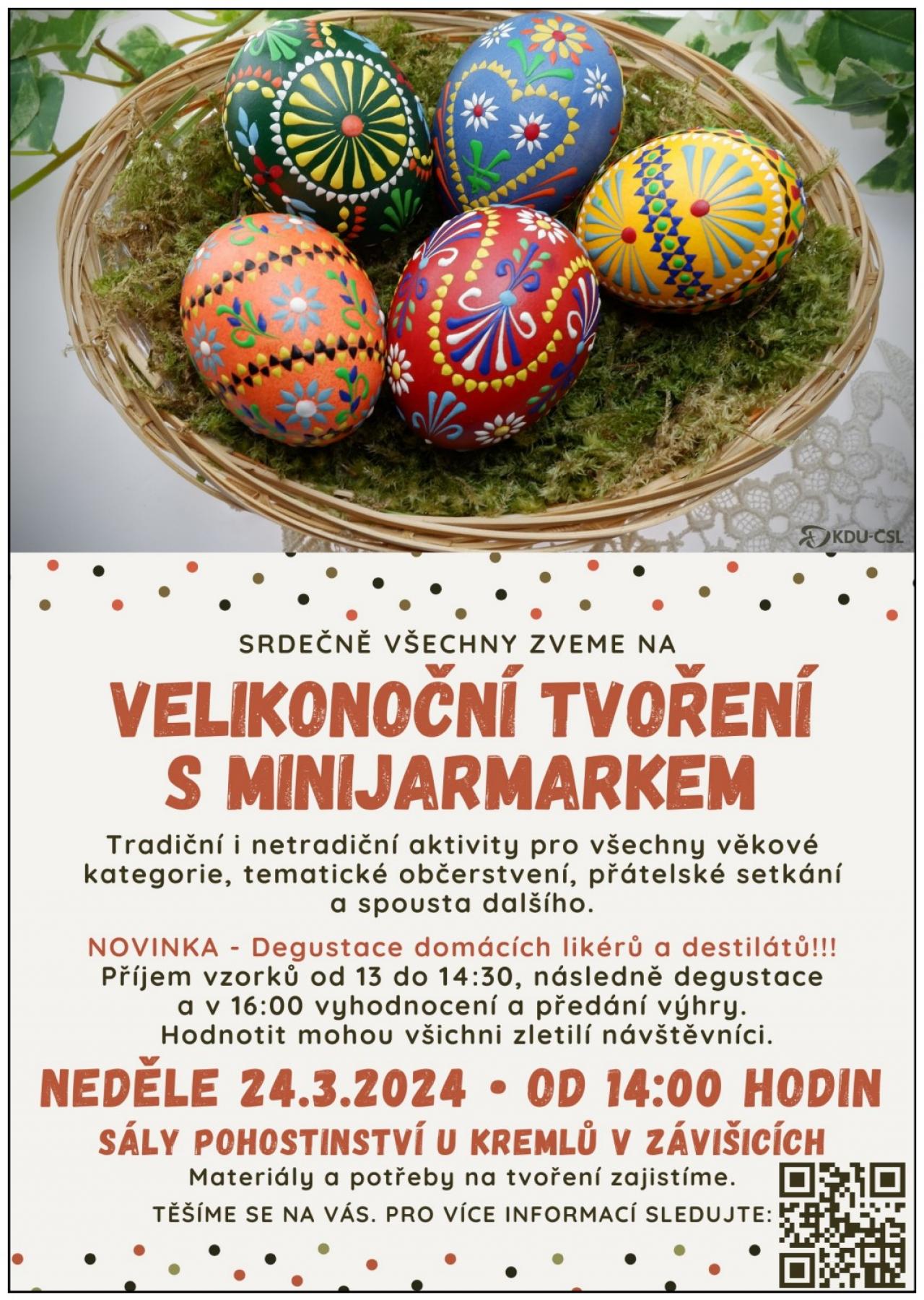 Velikonoční tvoření s minijarmarkem Velikonoční tvoření s minijarmarkem