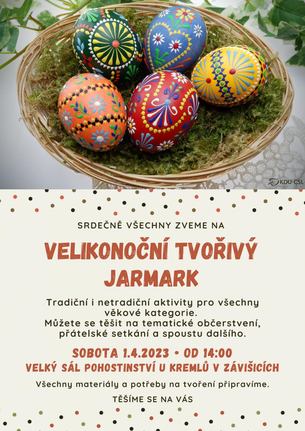 Velikonoční tvořivý jarmark 1.4. Velikonoční tvořivý jarmark 1.4.