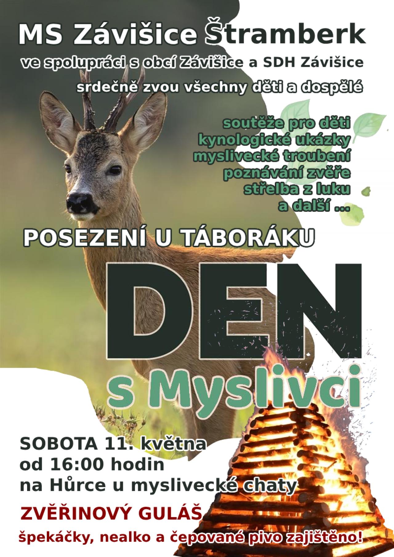 Závišická vatra a den s myslivci 11.5.